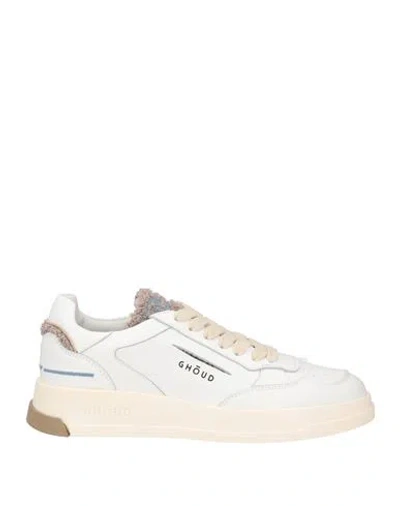 Ghoud Venice Ghōud Venice Woman Sneakers White Size 7 Soft Leather, Textile Fibers