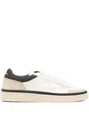 Ghoud Ghōud 'pads' Sneakers In White And Brown Leather In Multi