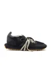 Ghoud Venice Starlight Nylon & Glitter Sneakers In Black