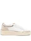 Ghoud Pads Low Leather Sneakers In White