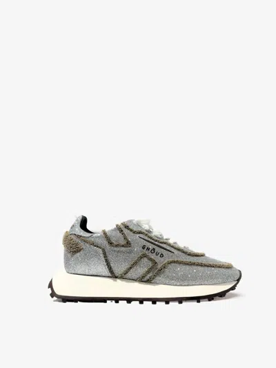 Ghoud Women's Rush One Low Glitter Sneakers In Silver/ Brown