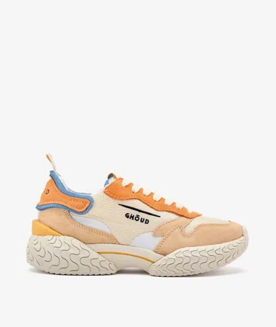 Ghoud Women's Tyre Trainer Sneakers In Cream Orange