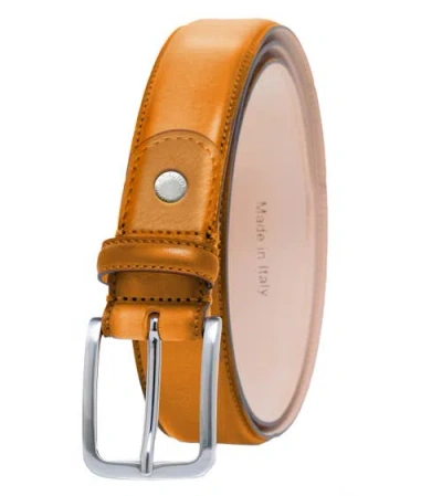 Ghurka Burnished Handcrafted Genuine Leather Belt In Brown