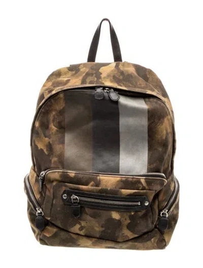 Pre-owned Ghurka Canvas Backpack In Brown