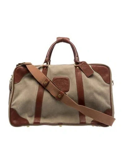 Pre-owned Ghurka Canvas Carry On In Neutral