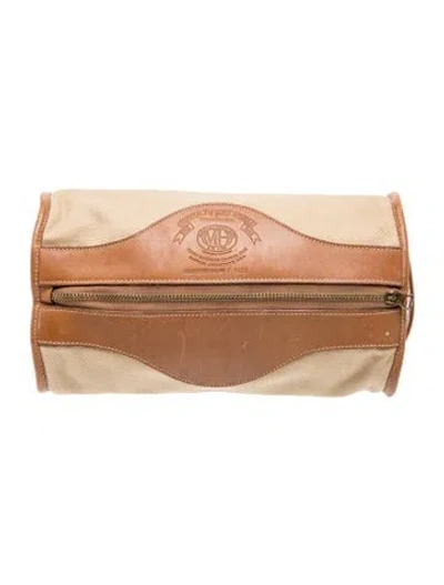 Pre-owned Ghurka Canvas Clutch In Brown