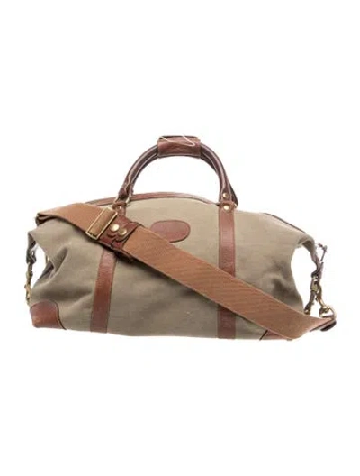 Pre-owned Ghurka Canvas Duffle Bag In Neutral
