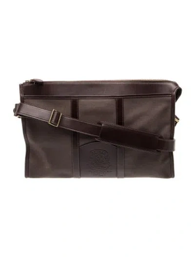 Pre-owned Ghurka Canvas Messenger Bag In Brown