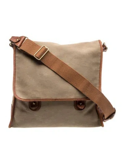 Pre-owned Ghurka Canvas Messenger Bag In Neutrals