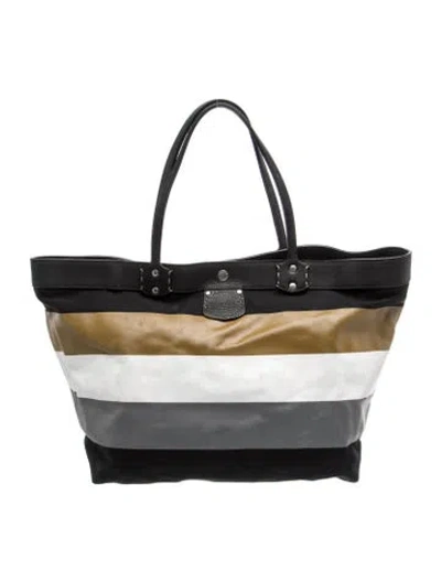 Pre-owned Ghurka Canvas Tote In Black