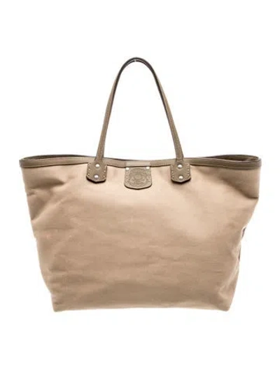 Pre-owned Ghurka Canvas Tote In Neutral