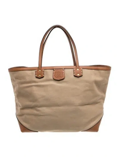 Pre-owned Ghurka Canvas Tote In Neutral