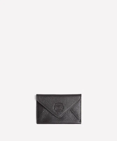 Ghurka Envelope Card Case No. 919 In Vintage Black Leather