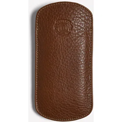 Ghurka Eyeglass Sleeve No. 122 In Vintage Chestnut Leather