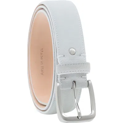 Ghurka Handcrafted Genuine Suede Leather Belt In Blue