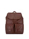 Ghurka Leather Backpack In Brown