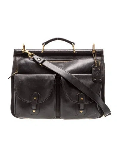 Pre-owned Ghurka Leather Briefcase In Black