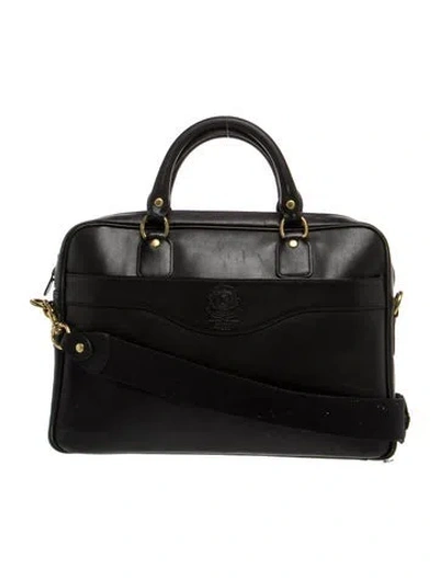 Pre-owned Ghurka Leather Briefcase In Black