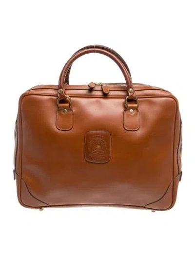 Pre-owned Ghurka Leather Briefcase In Brown