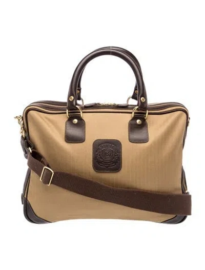 Pre-owned Ghurka Leather Briefcase In Neutrals