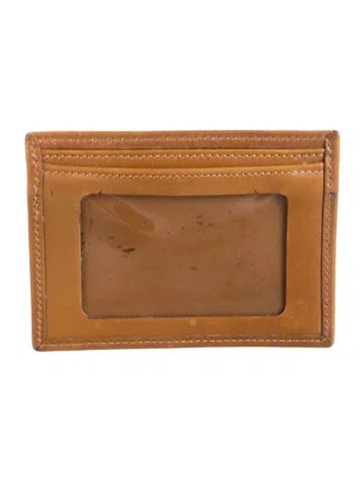 Pre-owned Ghurka Leather Card Holder In Brown