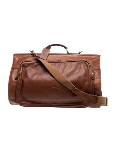 Pre-owned Ghurka Leather Carry On In Brown