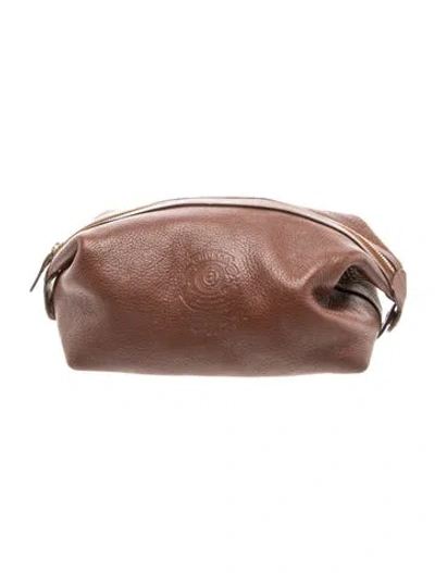 Pre-owned Ghurka Leather Clutch In Brown