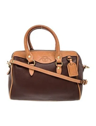 Pre-owned Ghurka Leather Crossbody Bag In Brown