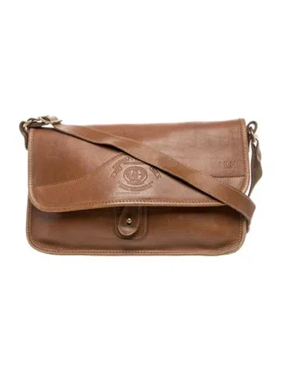 Pre-owned Ghurka Leather Crossbody Bag In Brown