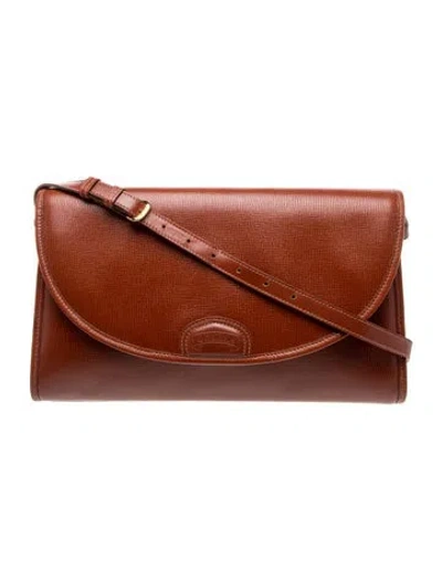 Pre-owned Ghurka Leather Crossbody Bag In Brown