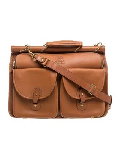 Pre-owned Ghurka Leather Crossbody Bag In Brown