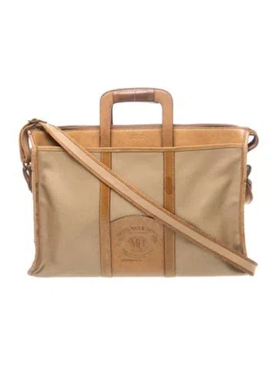 Pre-owned Ghurka Leather Crossbody Bag In Neutrals