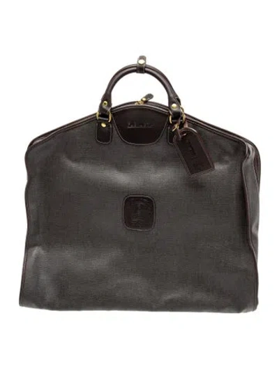 Pre-owned Ghurka Leather Garment Bag In Black
