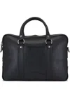 Ghurka Leather Laptop Bag In Black