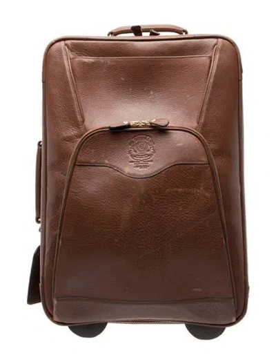 Pre-owned Ghurka Leather Luggage In Brown