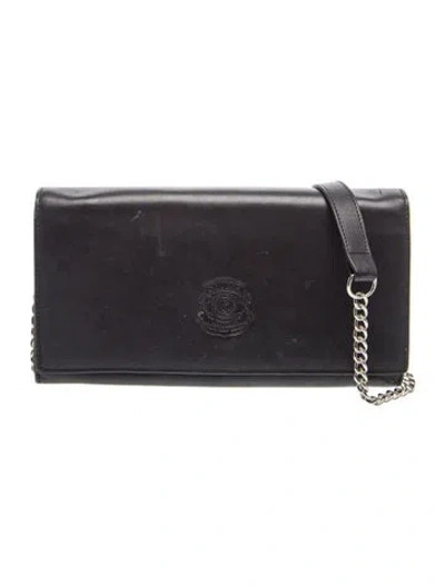 Pre-owned Ghurka Leather Shoulder Bag In Black