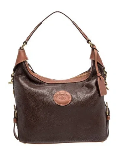 Pre-owned Ghurka Leather Shoulder Bag In Brown