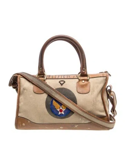 Pre-owned Ghurka Leather Shoulder Bag In Brown/neutrals