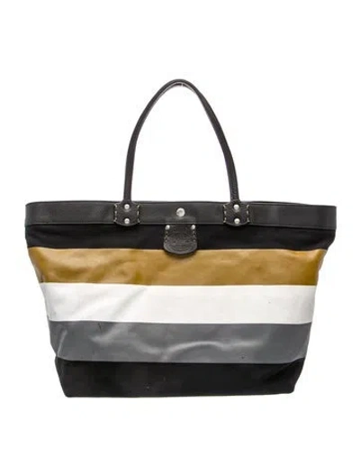Pre-owned Ghurka Leather Tote In Black