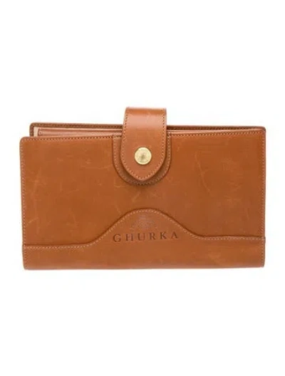 Pre-owned Ghurka Leather Wallet In Brown