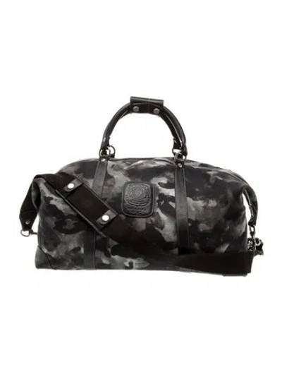 Pre-owned Ghurka Leather Weekender Bag In Black