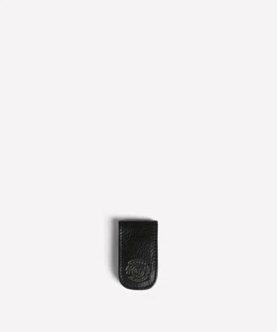 Ghurka Magnetic Money Clip No. 134 In Vintage Black Leather