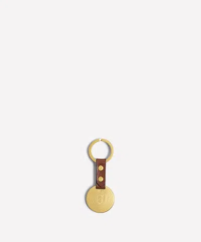 Ghurka Medallion Key Fob No. 216 In Vintage Chestnut Leather