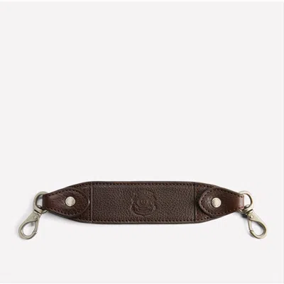 Ghurka Trolley Strap In Vintage Walnut Leather Nickel