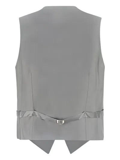 Gi Capri Button-fastening Waistcoat In Gray