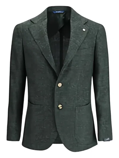 GI CAPRI CHECKED SINGLE-BREASTED BLAZER
