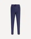 Gi Capri Drawstring Linen Trousers In Purple
