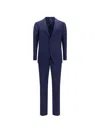 Gi Capri Virgin Wool Single-breasted Suit In Blue