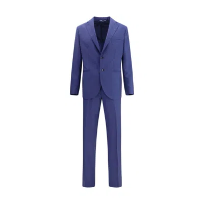 GI CAPRI STRIPED VIRGIN WOOL MEN'S SUIT