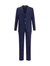 Gi Capri Virgin-wool Single-breasted Suit In Blue